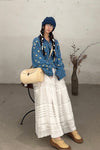 YANYAN KNITS 24 Autumn and Winter Shirt Jacket YYK-YYW23-1682-LAN Blue
